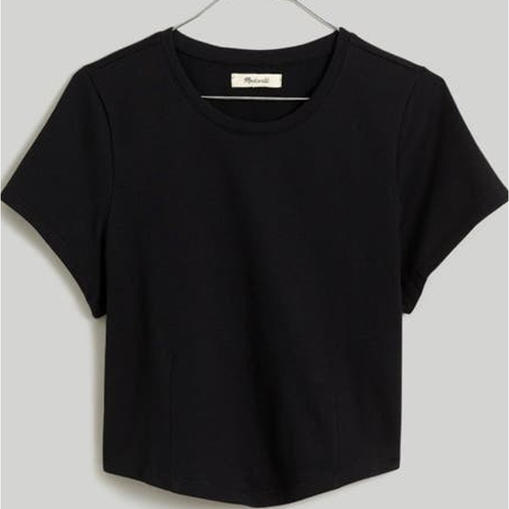 Madewell Dart Heavyweight Jersey Crewneck Short Sleeve Tee Shirt US Women's XS - Picture 1 of 5